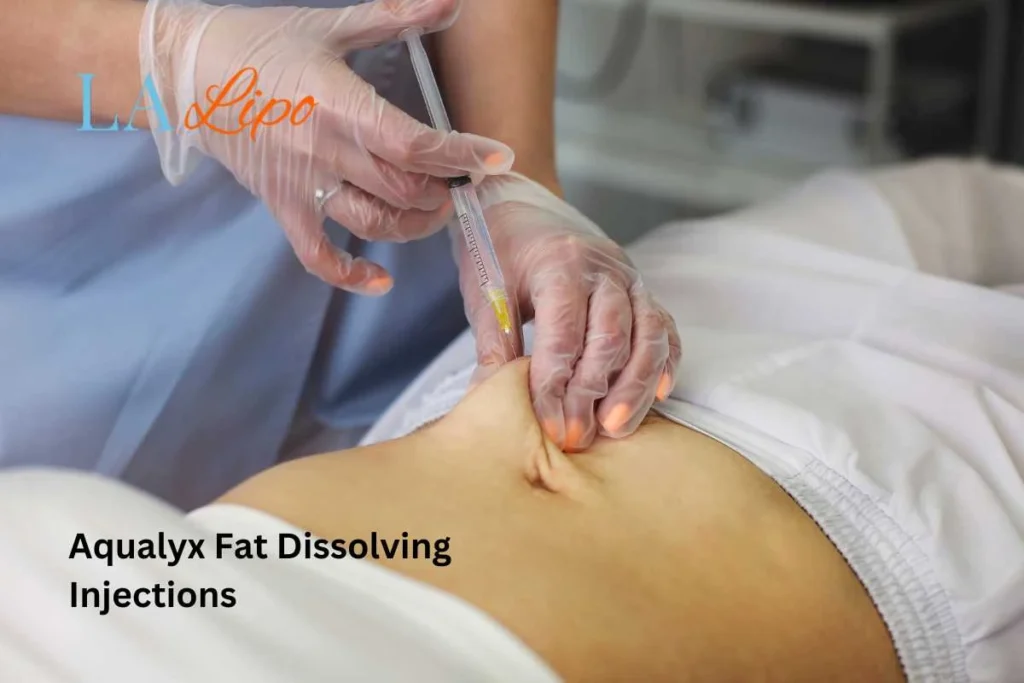 woman having fat dissolving injections Cambridgeshire in the stomach