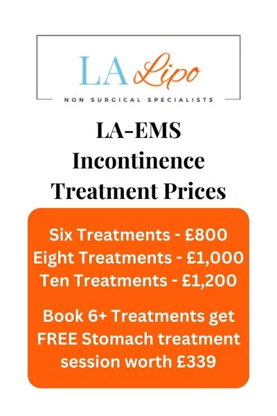 LA-EMS Incontinence Treatment Prices Cambridgeshire
